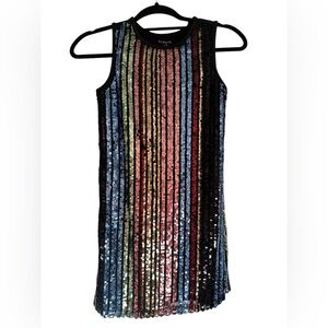 kidpik Sequins Girls Mini Dress